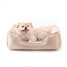 Modern Threads Cama Rectangular con Bordes Elevados Diseño Pata de Gallo para Perro, Beige Modern Threads Cama Rectangular con Bordes Elevados Diseño Pata de Gallo para Perro, Beige