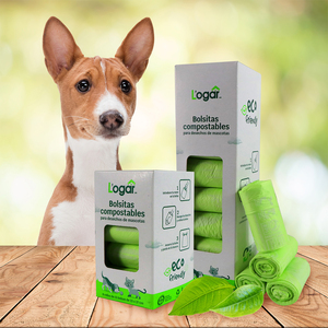 L'ogar Bolsas Compostables para Desechos de Perro, 120 Bolsas