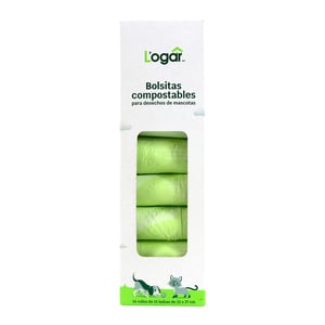 L'ogar Bolsas Compostables para Desechos de Perro, 240 Bolsas L'ogar Bolsas Compostables para Desechos de Perro, 240 Bolsas