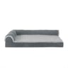 FurHaven Cama Ortopédica Tipo Sillón Tela Suede Color Gris para Perro, Mediano FurHaven Cama Ortopédica Tipo Sillón Tela Suede Color Gris para Perro, Mediano