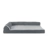 FurHaven Cama Ortopédica Tipo Sillón Tela Suede Color Gris para Perro, Grande FurHaven Cama Ortopédica Tipo Sillón Tela Suede Color Gris para Perro, Grande