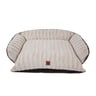 Snoozzy Cama Acolchada con Diseño de Sofá con Respaldo para Perro, Gris Snoozzy Cama Acolchada con Diseño de Sofá con Respaldo para Perro, Gris
