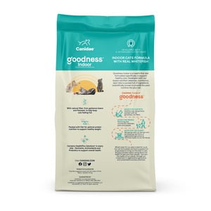 Canidae Goodness for Indoor Alimento Seco para Gato Adulto de Interior Receta Pescado Blanco, 4.5 kg