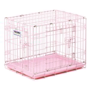 Precision Pet Jaula de Entrenamiento Crece Conmigo Color Rosa de 2 Puertas para Perro, Chico Precision Pet Jaula de Entrenamiento Crece Conmigo Color Rosa de 2 Puertas para Perro, Chico