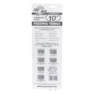 Zoo Med Pinzas de Acero Inoxidable para Reptil, 25.4 cm