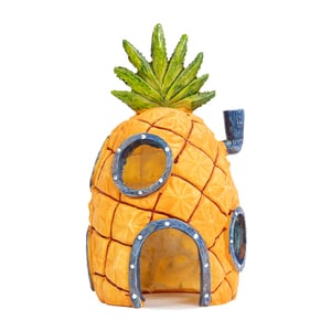 Penn Plax Casa de Bob Esponja con Hoyos para Peces, 10 cm Largo x 10 cm Ancho x 20 cm Alto Penn Plax Casa de Bob Esponja con Hoyos para Peces, 10 cm Largo x 10 cm Ancho x 20 cm Alto