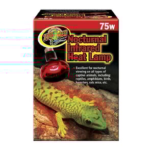 Zoo Med Lámpara Infrarroja de Noche para Reptil, 75 Watts Zoo Med Lámpara Infrarroja de Noche para Reptil, 75 Watts
