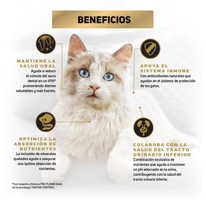 Pro Plan Optiprebio Alimento Seco para Gato Adulto Receta Pollo, 3 kg