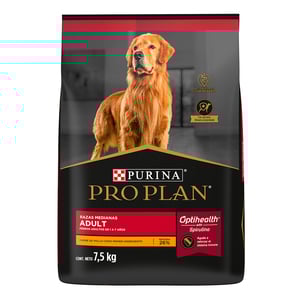 Pro Plan Optihealth Alimento Seco para Perro Adulto Raza Mediana Receta Pollo, 7.5 kg Pro Plan Optihealth Alimento Seco para Perro Adulto Raza Mediana Receta Pollo, 7.5 kg