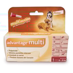 Advantage Multi Pipeta Antiparasitaria Interna y Externa para Perro, 10 a 25 kg Advantage Multi Pipeta Antiparasitaria Interna y Externa para Perro, 10 a 25 kg