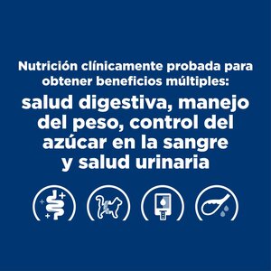 Hill's Prescription Diet w/d Alimento Seco Control de Peso/Diabetes para Gato Adulto, 3.9 kg