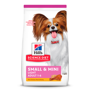 Hill's Science Diet Small & Mini Light Alimento para Perro Adulto Raza Pequeña y Mini, 2 kg Hill's Science Diet Small & Mini Light Alimento para Perro Adulto Raza Pequeña y Mini, 2 kg