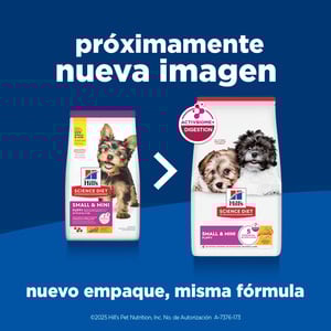 Hill's Science Diet Small & Mini Alimento para Cachorro Raza Pequeña y Mini Receta Pollo, 5.6kg