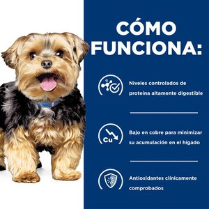 Hill's Prescription Diet l/d Alimento Seco Cuidado Hepático para Perro Adulto Receta Cerdo, 8 kg