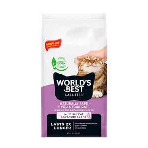 World's Best Lavender Scent Arena Natural Aglutinante Fragancia de Lavanda para Hogares Multigato, 6.8 kg World's Best Lavender Scent Arena Natural Aglutinante Fragancia de Lavanda para Hogares Multigato, 6.8 kg