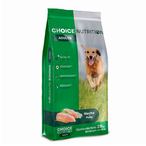 Choice Nutrition Alimento Avanzado Seco para Perro Adulto Razas Medianas/Grandes Receta Pollo, 20 kg