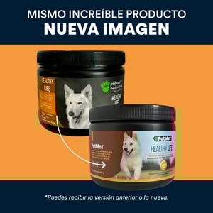 Petmet Healthy Life Complemento Nutricional Natural para Piel y Pelo para Perro, 400 g Petmet Healthy Life Complemento Nutricional Natural para Piel y Pelo para Perro, 400 g