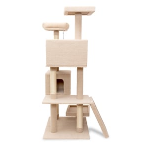 You & Me Mueble para Gato Tipo Árbol de 7 Niveles con Juguete y Rascador de Cartón