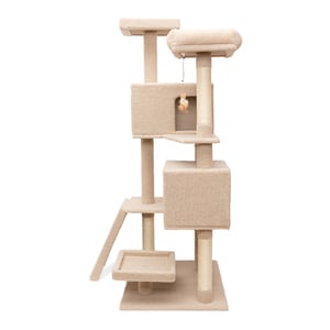 You & Me Mueble para Gato Tipo Árbol de 7 Niveles con Juguete y Rascador de Cartón