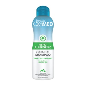 Tropiclean Oxymed Shampoo de Avena Hipoalergénico para Perros y Gatos, 591 ml Tropiclean Oxymed Shampoo de Avena Hipoalergénico para Perros y Gatos, 591 ml