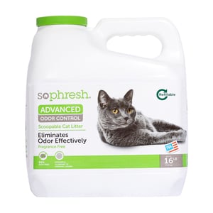 Sophresh Advanced Odor Control Arena de Arcilla Aglutinante sin Esencia para Gato, 7.2 kg Sophresh Advanced Odor Control Arena de Arcilla Aglutinante sin Esencia para Gato, 7.2 kg