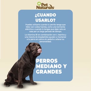 Pet Naturals Masticables Calmantes para Perro Razas Medianas y Grandes
