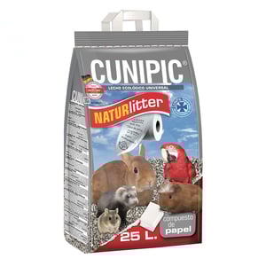 Cunipic Naturlitter Sustrato de Papel Orgánico Tipo Pellet para Pequeñas Mascotas, 25 L Cunipic Naturlitter Sustrato de Papel Orgánico Tipo Pellet para Pequeñas Mascotas, 25 L