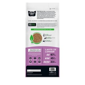 World's Best Lavender Scent Arena Natural Aglutinante Fragancia de Lavanda para Hogares Multigato, 12.7 kg