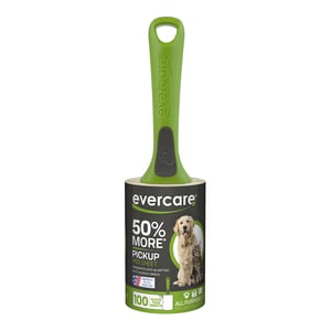 Evercare Rodillo Adhesivo Removedor de Pelo de Mascotas para Perro, 100 Hojas Evercare Rodillo Adhesivo Removedor de Pelo de Mascotas para Perro, 100 Hojas