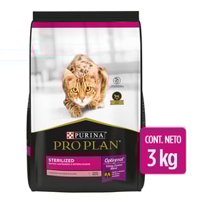 Pro Plan Sterilized Optirenal Alimento Seco para Gato Adulto Receta Salmón, 3 kg Pro Plan Sterilized Optirenal Alimento Seco para Gato Adulto Receta Salmón, 3 kg