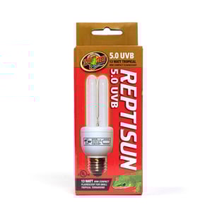 Zoo Med Reptisun Lámpara Tropical Mini para Reptiles, 13 Watts Zoo Med Reptisun Lámpara Tropical Mini para Reptiles, 13 Watts