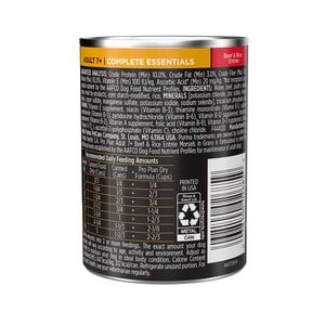 Pro Plan Adult 7+ Essentials Alimento Húmedo Perro Senior Receta Res y Arroz, 368 g