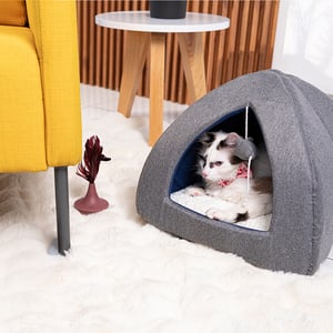 Harmony Cama Tipo Cueva para Gato Color Gris Harmony Cama Tipo Cueva para Gato Color Gris