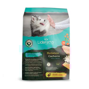 Lideratto Alimento Natural para Cachorro Raza Mediana / Grande Receta Pollo y Salmón, 15 kg Lideratto Alimento Natural para Cachorro Raza Mediana / Grande Receta Pollo y Salmón, 15 kg