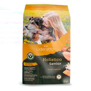Lideratto Alimento Natural para Perro Senior Raza Mediana / Grande Receta Pollo y Salmón, 15 kg Lideratto Alimento Natural para Perro Senior Raza Mediana / Grande Receta Pollo y Salmón, 15 kg