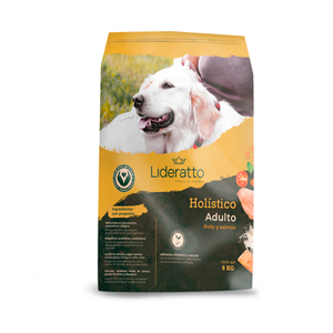Lideratto Alimento Natural para Perro Adulto Raza Mediana / Grande Receta Pollo y Salmón, 8 kg Lideratto Alimento Natural para Perro Adulto Raza Mediana / Grande Receta Pollo y Salmón, 8 kg