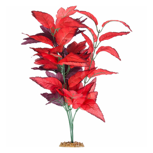 Imagitarium Red Fire Silk Planta de Seda Roja para Acuario, X-Grande