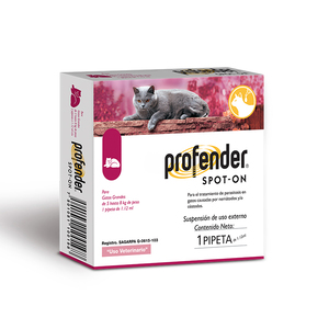 Profender Spot-On Pipeta Desparasitante Intestinal para Gato, Grande Profender Spot-On Pipeta Desparasitante Intestinal para Gato, Grande