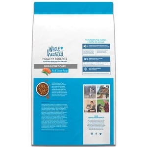 WholeHearted Healthy Benefits Alimento Natural para Perro Adulto Cuidado de Piel/Pelo Receta Salmón y Chícharo, 2.2 kg