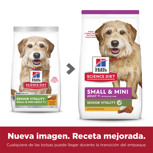 Hill's Science Diet Small & Mini Vitality Alimento Seco para Perro Senior Raza Pequeña y Mini, 5.67 kg