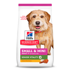 Hill's Science Diet 7+ Small & Mini Vitality Alimento Seco para Perro Senior Raza Pequeña y Mini, 5.7 kg Hill's Science Diet 7+ Small & Mini Vitality Alimento Seco para Perro Senior Raza Pequeña y Mini, 5.7 kg