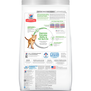 Hill's Science Diet Senior Vitality Alimento Seco para Gato Senior Receta Pollo, 1.4 kg
