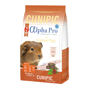 Cunipic Alpha Pro Alimento Completo para Cuyo Todas las Edades, 1.7 kg