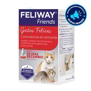 Feliway Friends Repuesto para Difusor para Gato, 48 ml Feliway Friends Repuesto para Difusor para Gato, 48 ml