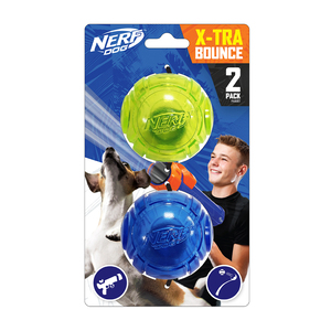 Nerf Paquete con dos Pelotas de Tennis para Perro