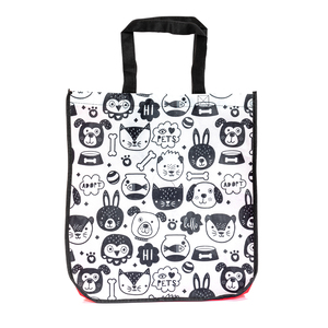 Petco Doodle Print Bolsa Reutilizable Multipropósito Diseño Garabatos para Perro, MultiColor
