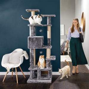 You & Me Mueble Tipo Árbol Deluxe Ultra Resistente con 7 Niveles para Gato