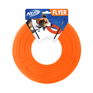 Nerf Dog Frisbee Atomic Flyer Color Naranja para Perro, Grande Nerf Dog Frisbee Atomic Flyer Color Naranja para Perro, Grande