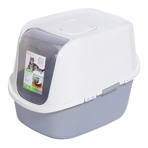 Sophresh Arenero Jumbo con Tapa y Filtro para Gato, Azul