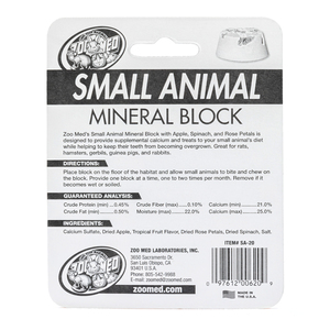 Zoo Med Small Animal Mineral Block Hueso de Jibia para Roedores, 24 g